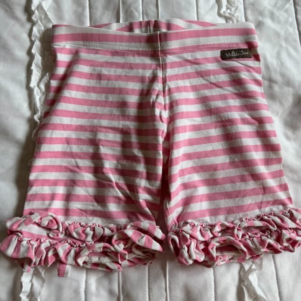 Matilda Jane Clothing Girls Size 10 EUC Candy Striper Shorties
